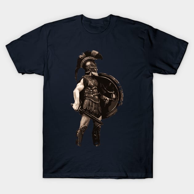 Spartan Warrior T-Shirt by ErianAndre